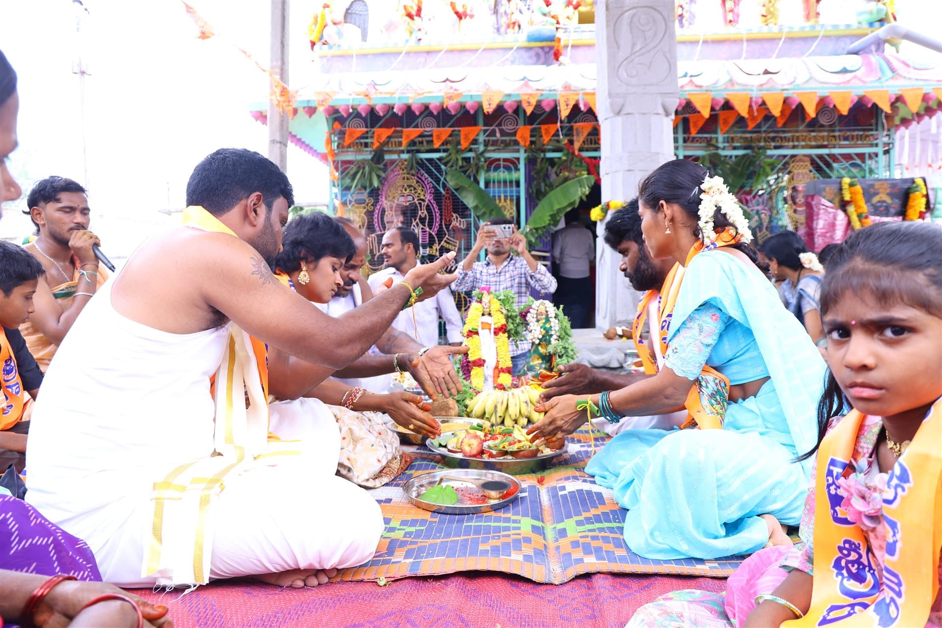 1st Anniversary Mahotsavam - Priest Performing Pooja